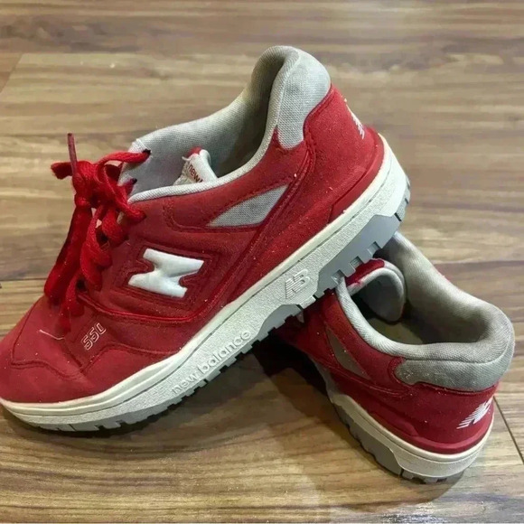 New Balance 550 Suede Pack Team Red - Picture 7 of 7
